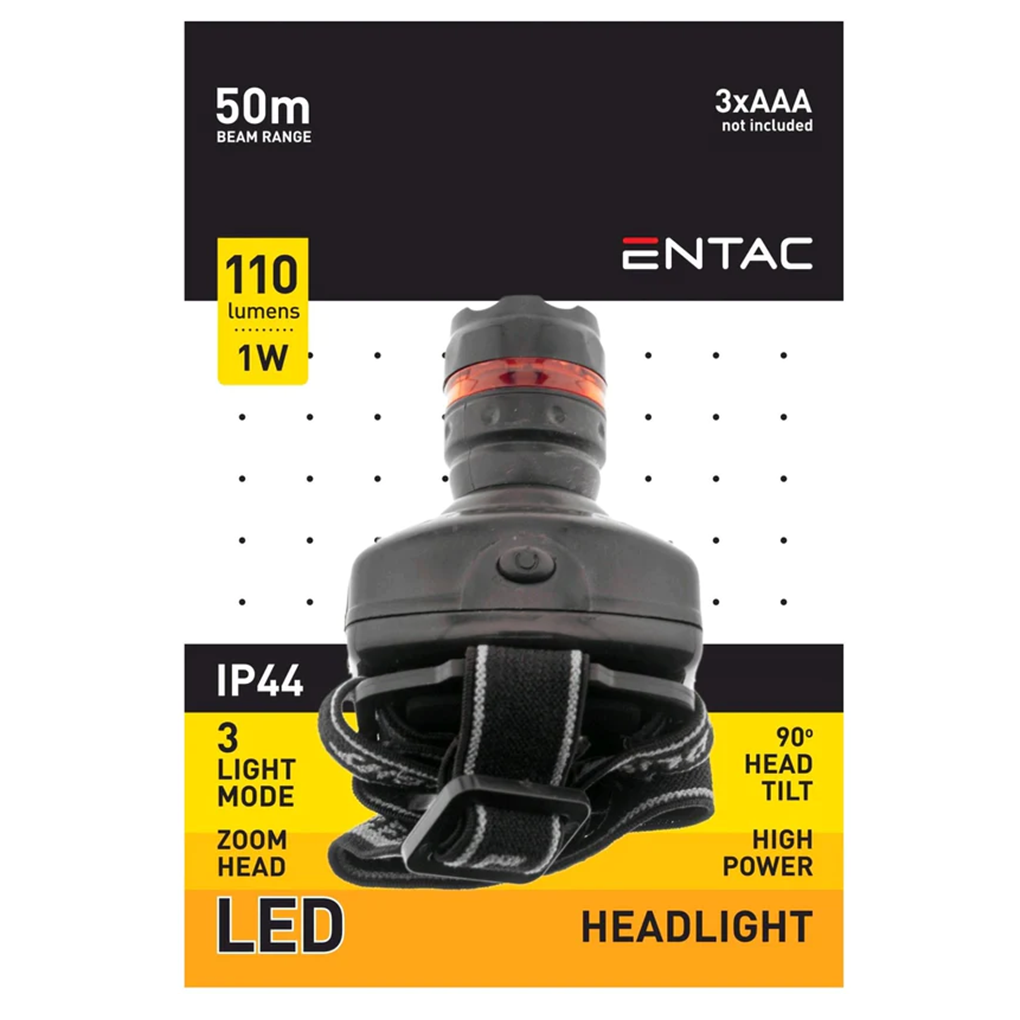 Entac Headlight Zoom 1W Plastic