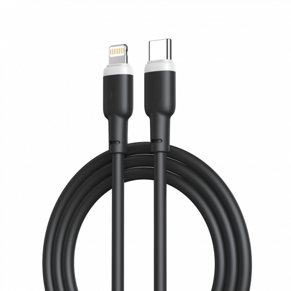 Type-C To Lightning 20W Fast Charging Cable 1m Black
