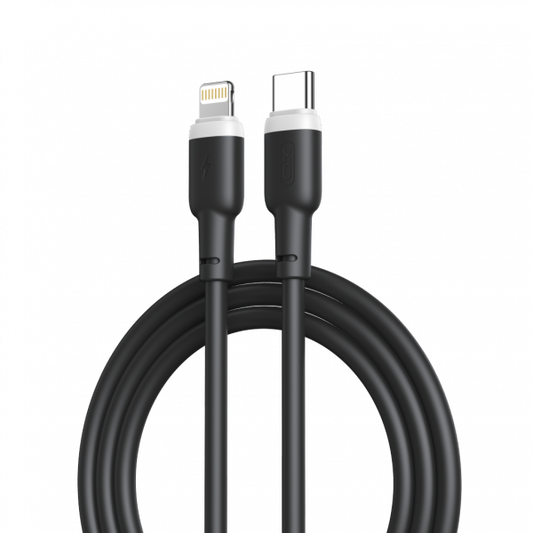 Type-C To Lightning 20W Fast Charging Cable 1m Black