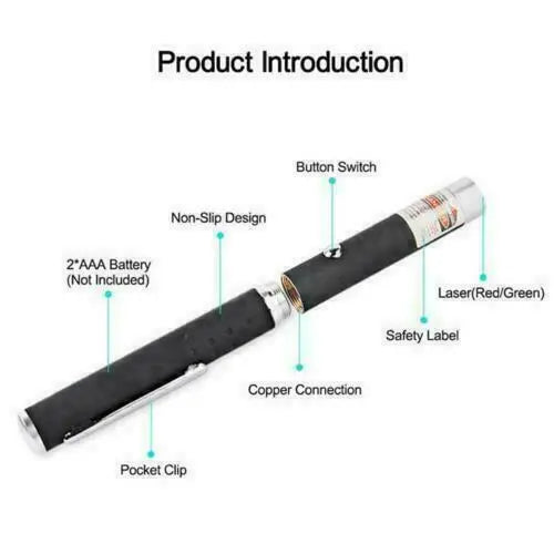 Red Beam Laser Pointer Pen Powerful 1MW Ultra Bright Lazer